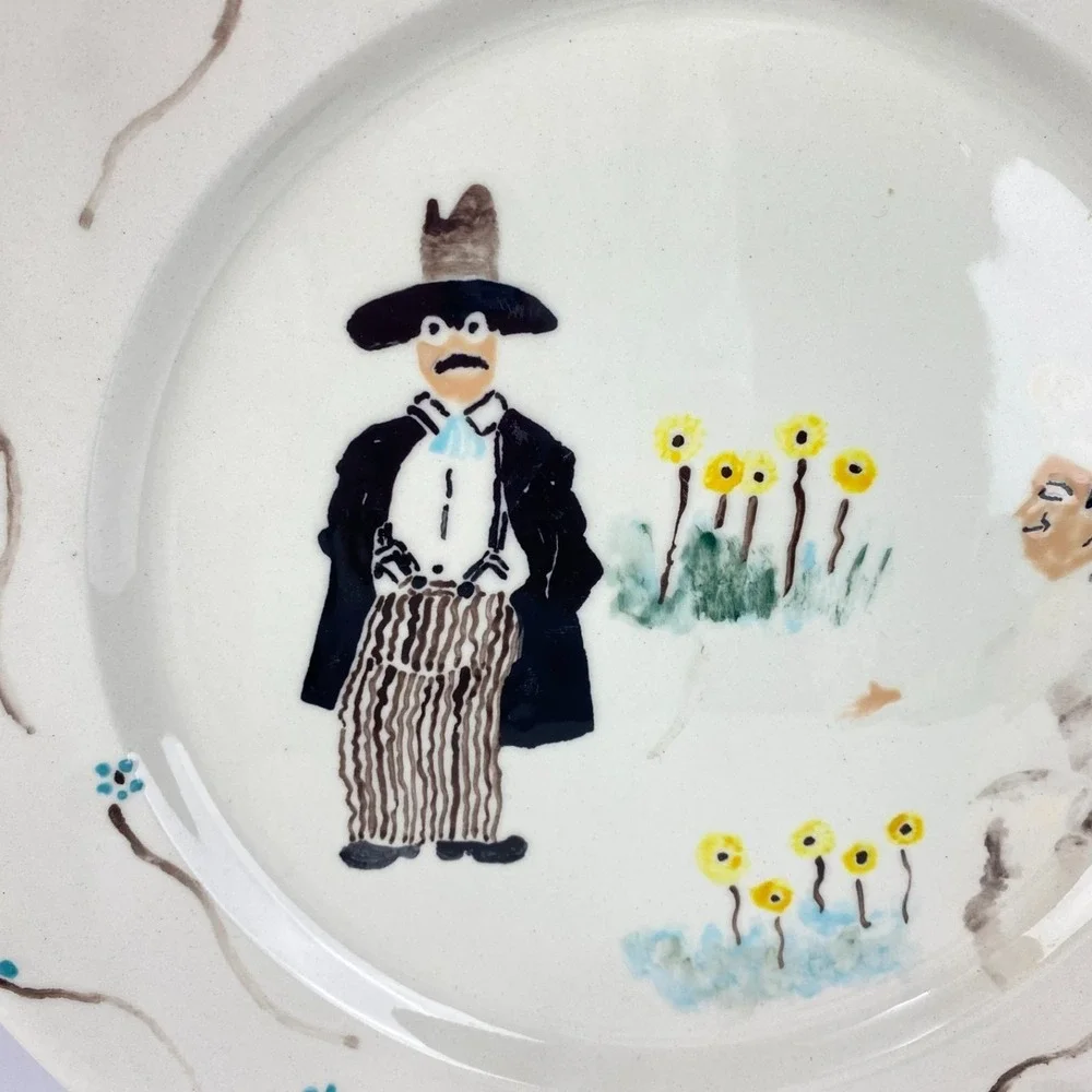 Vtg Rose Hill Art Plate 12